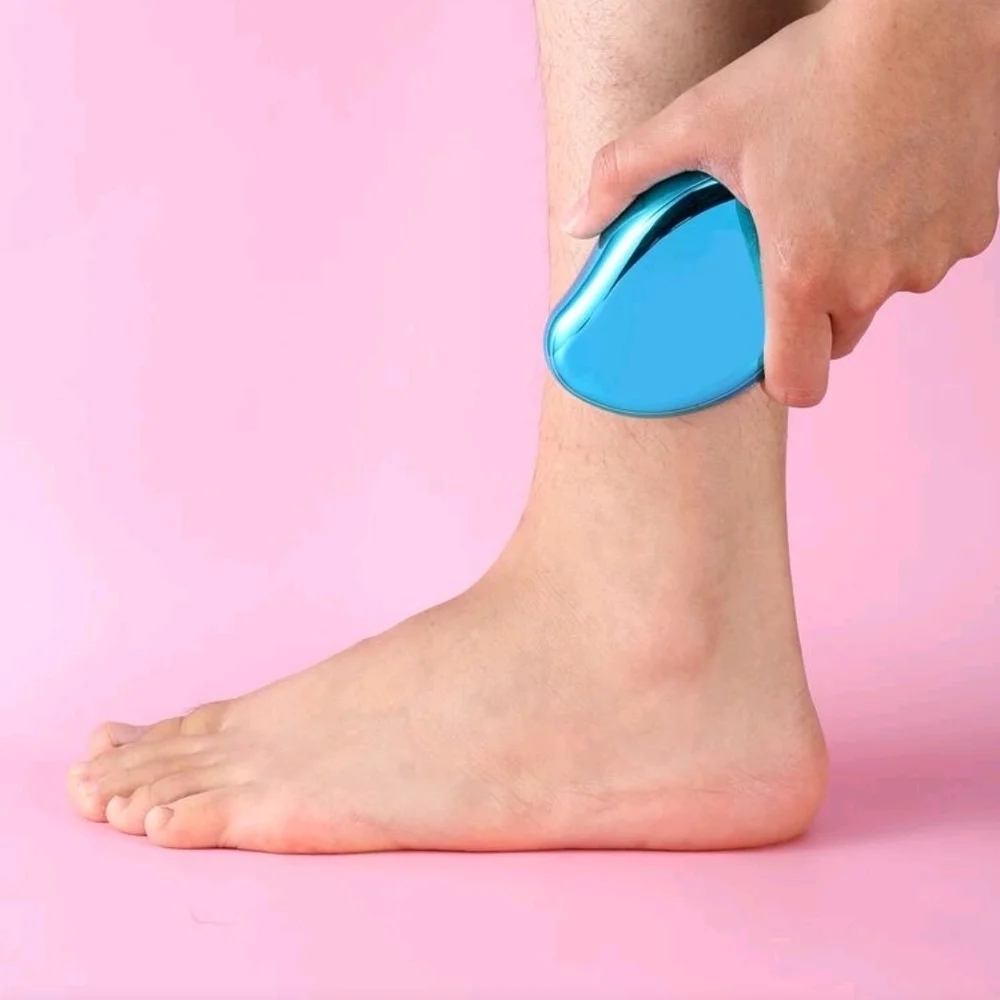 Sleek Blue Hair Removal Tool for Women